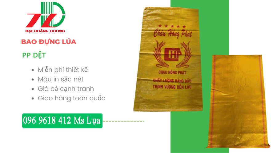 #1 Sx bao bì PP Dệt đựng lúa - màu in sắc nét - Lúa gạo là một sản phẩm gắn liền với cuộc sống của người dân Việt Nam từ bao đời nay.